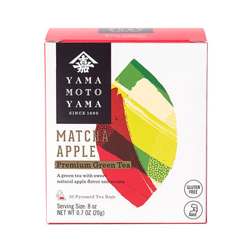 Matcha Apple Pyramid Green Tea Bag