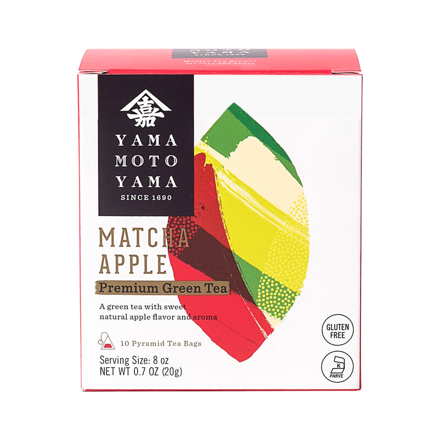 Matcha Apple Pyramid Green Tea Bag